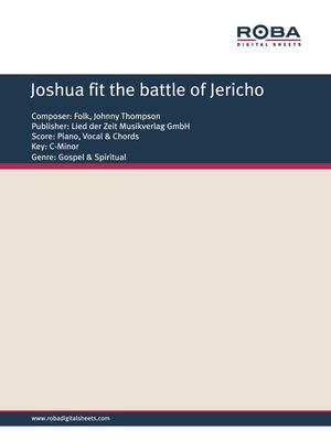 cover image of Joshua fit the battle of Jericho